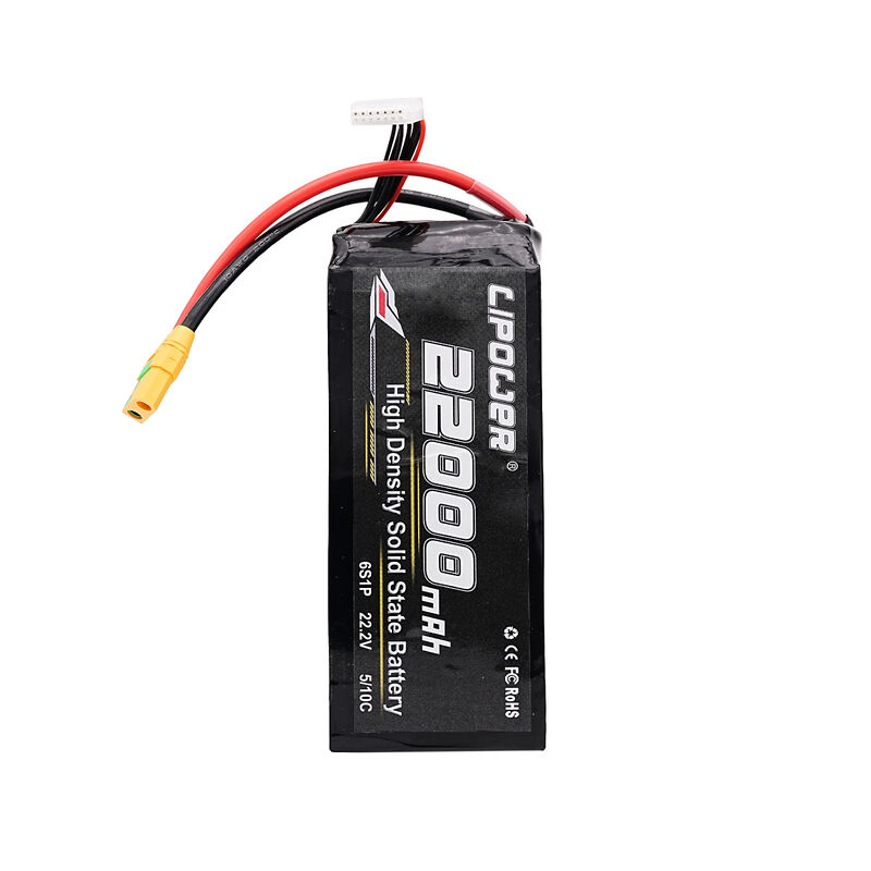 High Energy Semi Solid State Drone Battery Pack 10C Discharge Ultra Light 22-27Ah Long Endurance UAV/EVTOL Multirotor