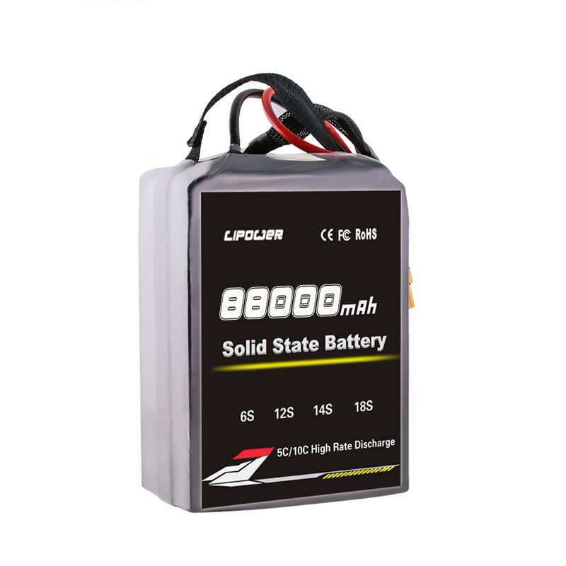 High Capacity Solid State LiPo Battery Pack 88000mAh 10C 44.4V For UAV FPV Quadcopter