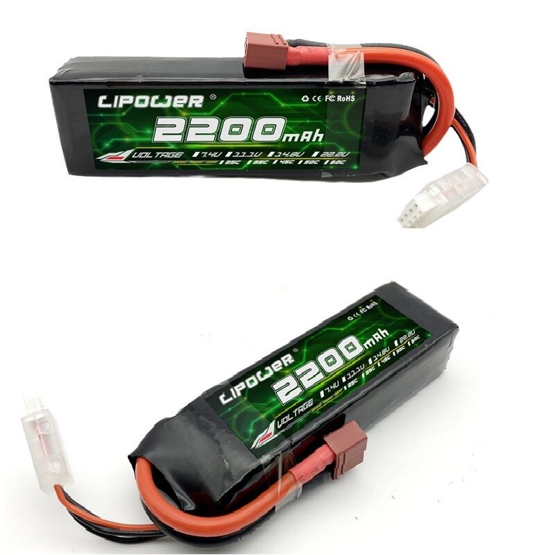 Lithium Polymer FPV Drone Lipo Battery  XT60 XT90 AS150 JST Plug 3.7v 11.1v 2200mah