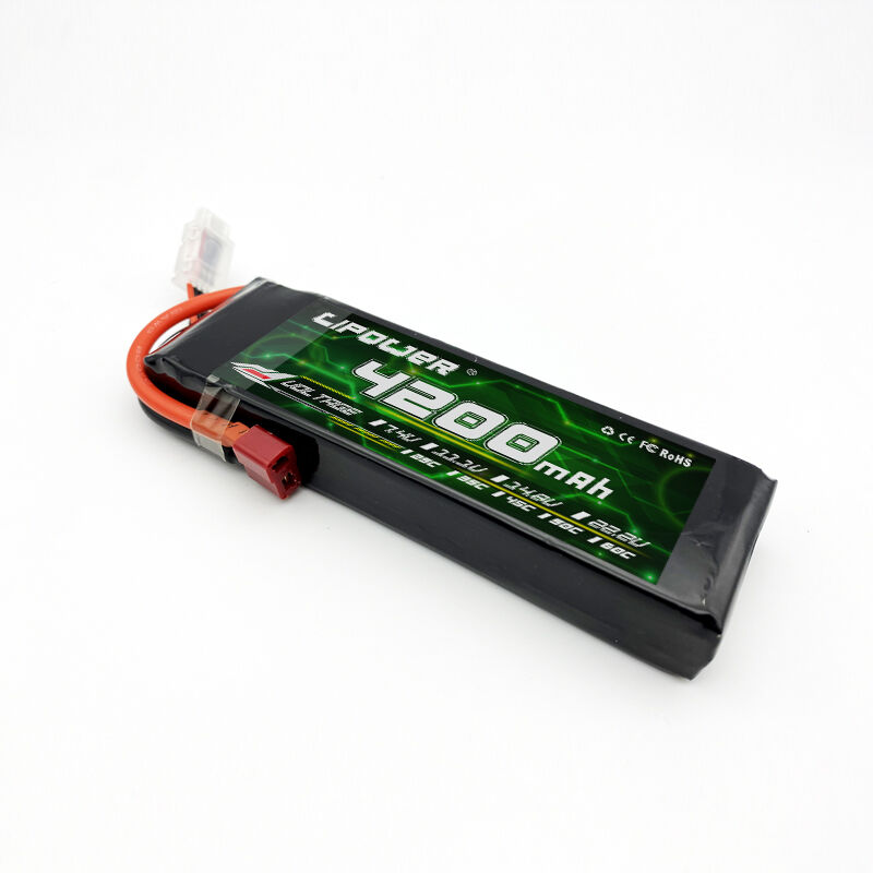 LIPOWER Factory Wholesale High Capacity 3S 4.2Ah 5.2Ah 11.1V RC Lithium Polymer Battery Pack Pouch Ion Batteries for RC Cars