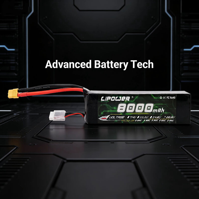 LIPOWER 8000mAh-10000mAh Lithium Ion Battery Pack for Long Flight UAV XT60/XT90/AS150/JST/TRX Series