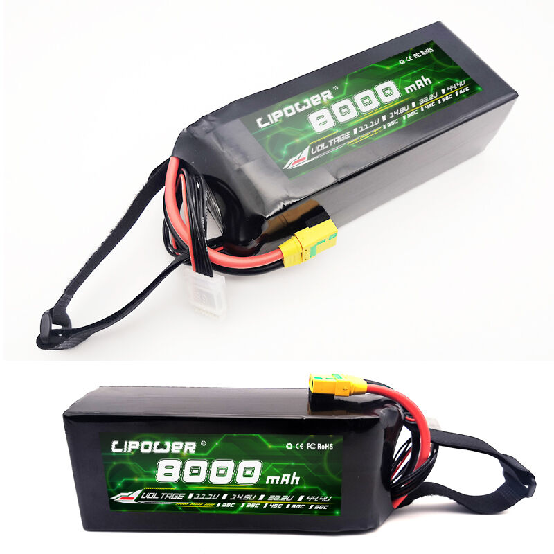 LIPOWER High Energy Density Endure Low Temperatures Lithium Polymer 4S/6S 22.2V 12000mah 16000mah FPV/ Drone Battery