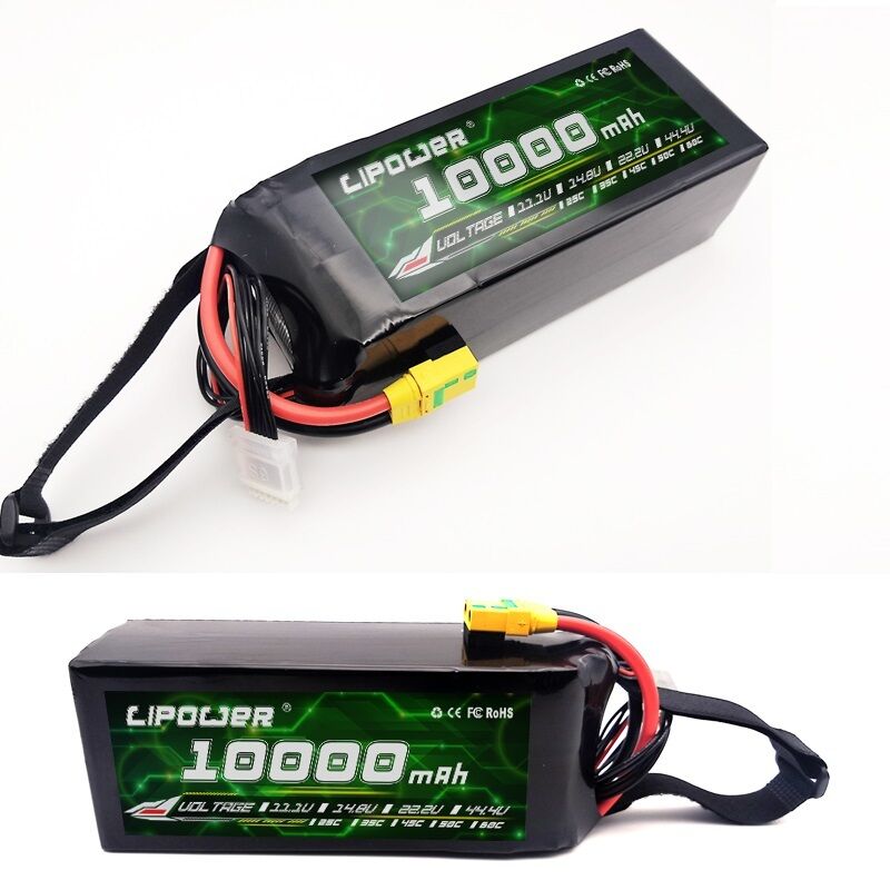 10000 MAh 6S 500 Cycle Lipo FPV Drone Battery Pack For Large Aircraft